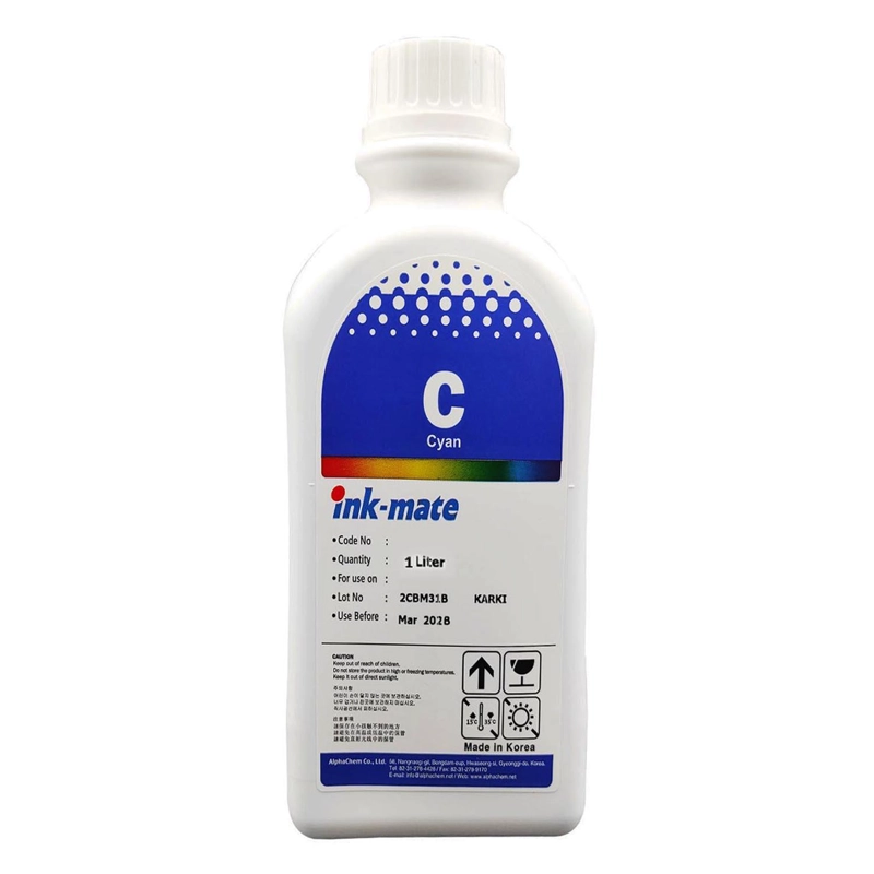 TINTA DYE COREANA ALTERNATIVA 1 LITRO COLORES ENVIOGRAX3 CIAN EIMB-U C - 1