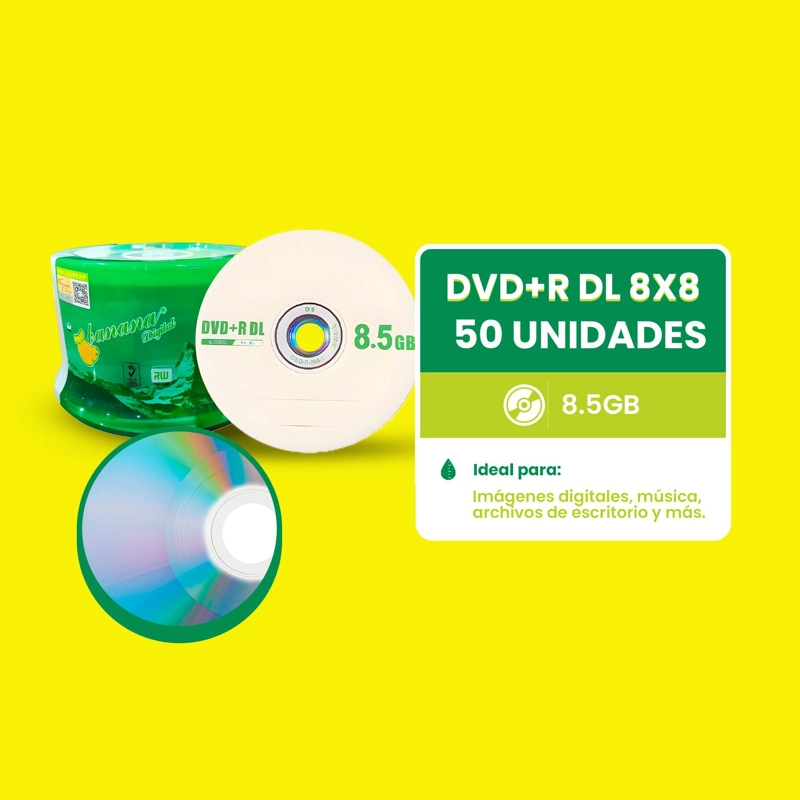 DVD LOGO DOBLE CAPA DUAL LAYER 8.5GB 50UN ENVIOGRATISX2 - 2