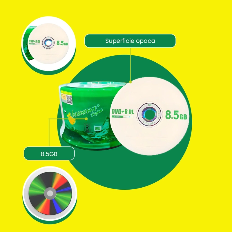 DVD LOGO DOBLE CAPA DUAL LAYER 8.5GB 50UN ENVIOGRATISX2 - 6