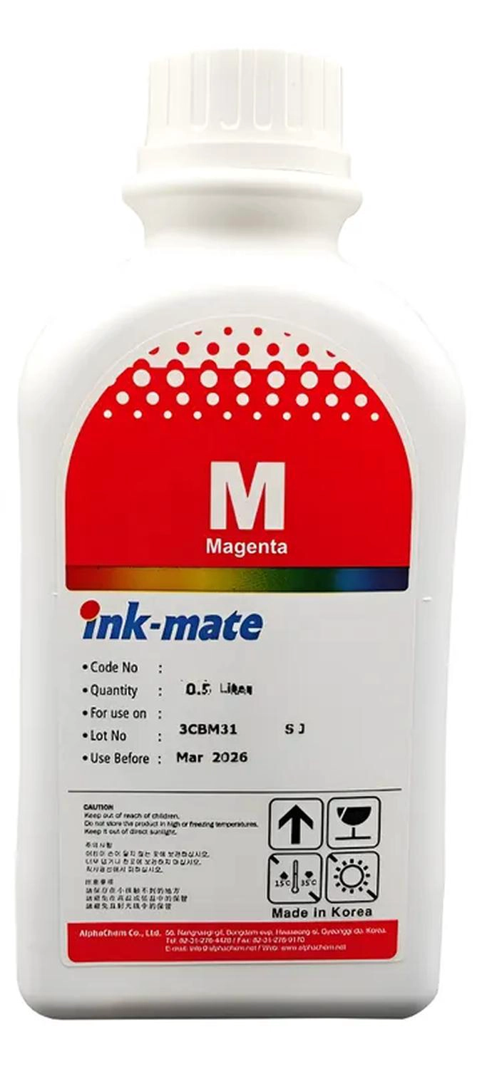 TINTA DYE COREANA IMPRESORA ALTERNATIVA COMPATIBLE 500ML MAGENTA - 1