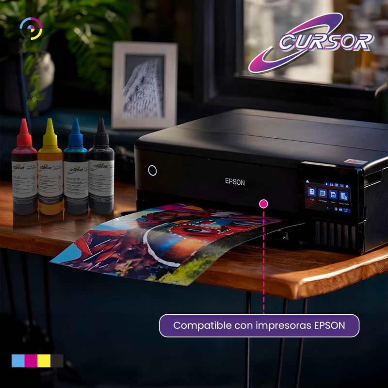 TINTAS SUBLIMACION PREMIUM 100 ML COMPATIBLE CON EPSON. CURSOR MAGENTA - 4