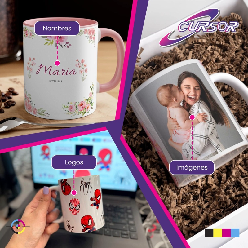 TINTAS SUBLIMACION PREMIUM 100 ML COMPATIBLE CON EPSON. CURSOR MAGENTA - 7