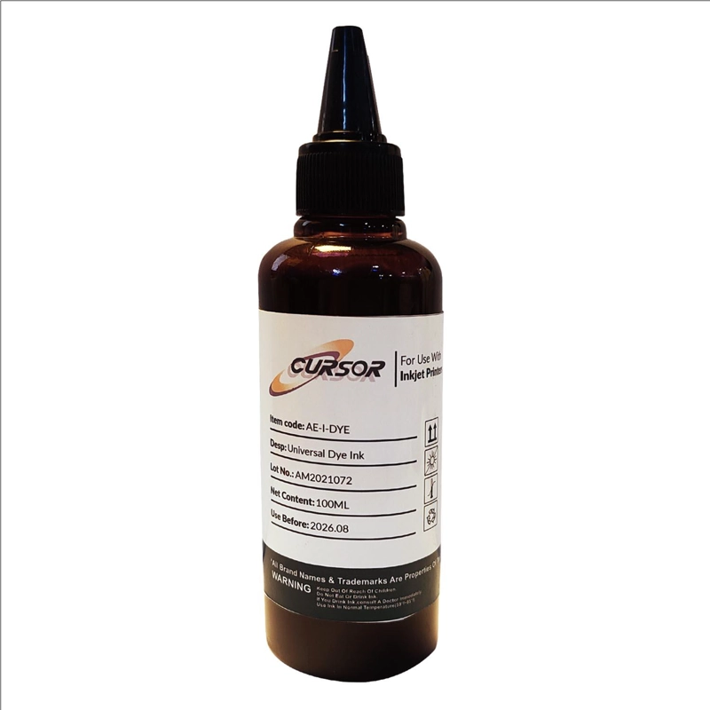 TINTAS SUBLIMACION PREMIUM 100 ML COMPATIBLE CON EPSON. CURSOR NEGRO - 1