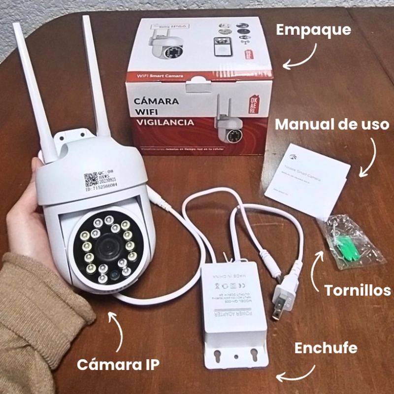 CAMARA IP DE SEGURIDAD WI-FI 2.4G VIGILANCIA EXTERIOR OKAERI YOOSE - 3