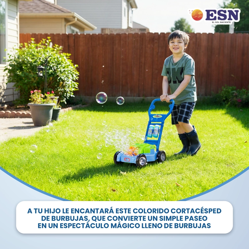 JUGUETE CORTA PASTO BURBUJAS INFANTIL CAMINADOR + 2 LIQUIDOS - 3