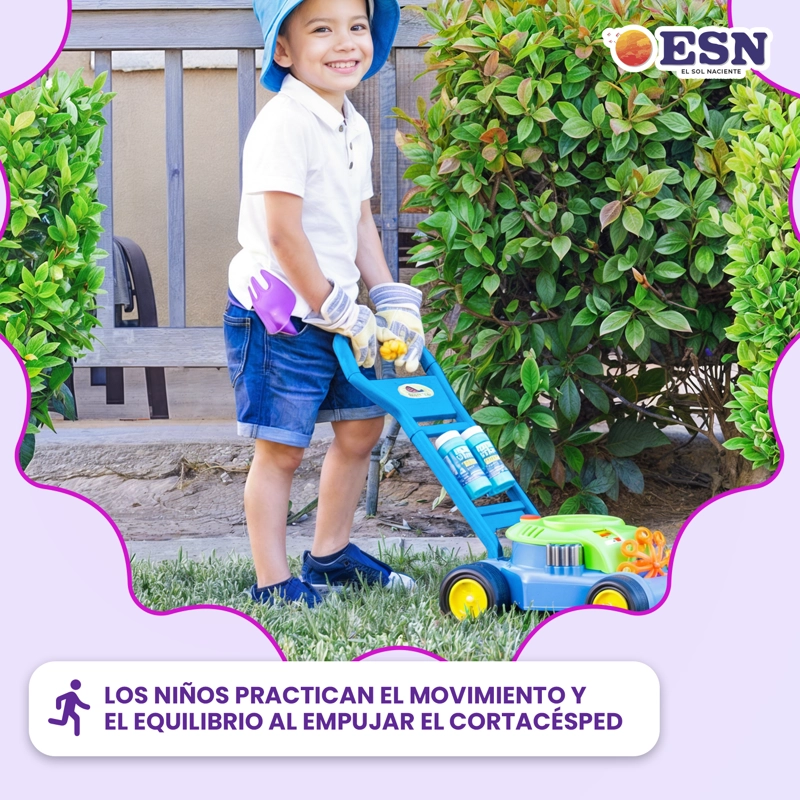 JUGUETE CORTA PASTO BURBUJAS INFANTIL CAMINADOR + 2 LIQUIDOS - 8