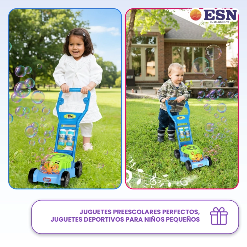 JUGUETE CORTA PASTO BURBUJAS INFANTIL CAMINADOR + 2 LIQUIDOS - 9