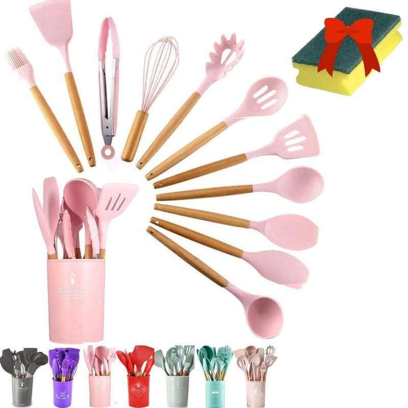 12 PIEZAS DE PALAS Y ESPATULAS UTENSILIOS OKAERI REPOSTERIAS - 1