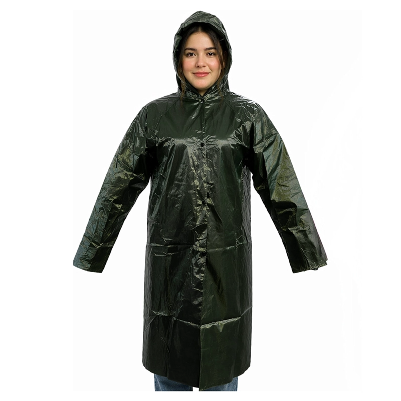 PONCHO IMPERMEABLE CON GORRO CAPA PARA LLUVIA REFORZADO - 2