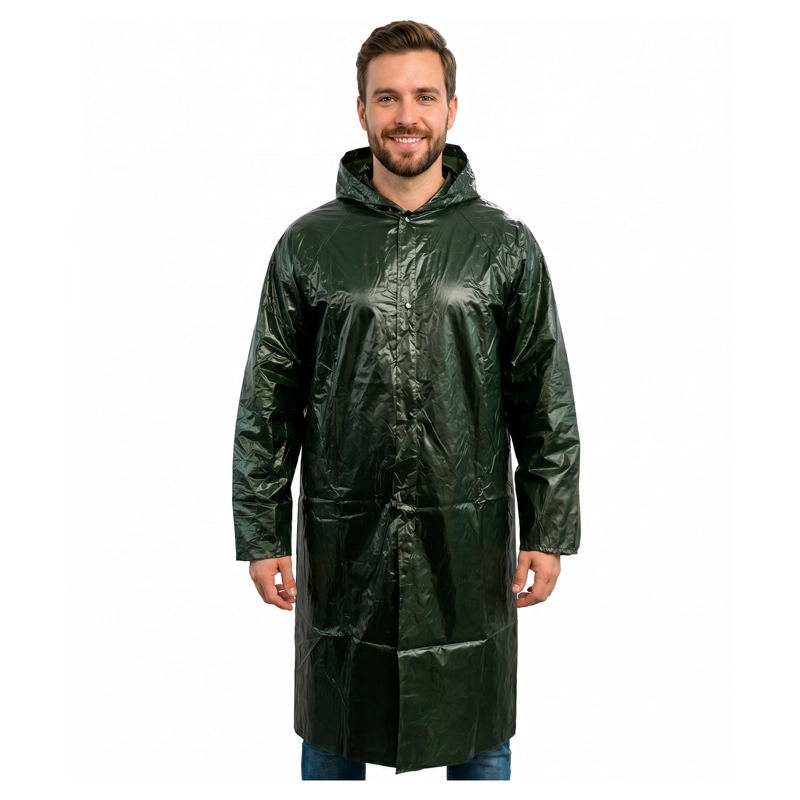 PONCHO IMPERMEABLE CON GORRO CAPA PARA LLUVIA REFORZADO - 4