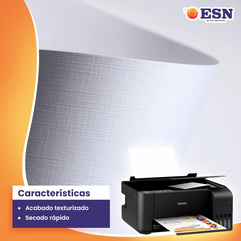 DOBLE FAZ PAPEL OPALINA TEXTURIZADA GLOSSY CARTA 50H 230G ESN TAMAÑO CARTA - 3