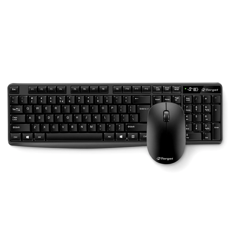 TECLADO CON MOUSE INALAMBRICO TT-CW500 NEGRO OKAERI TAMAÑO M - 3