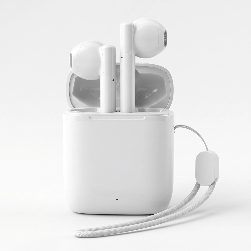 AUDIFONOS INALAMBRICOS BLUETOOTH TWS AP66 MANOS LIBRE BLANCO - 1