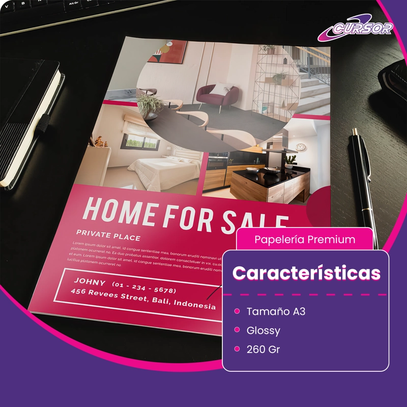 PAPEL FOTOGRAFICO GLOSSY A3 /260GR/50 HJS CURSOR - 5