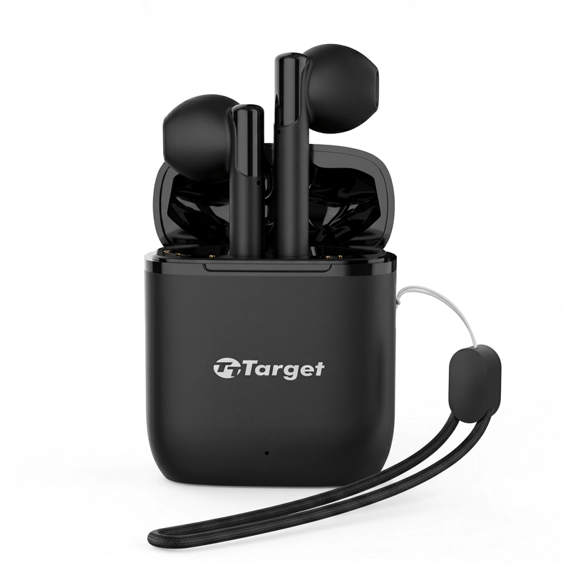 AUDIFONOS INALAMBRICOS BLUETOOTH TWS AP66 MANOS LIBRES NEGRO - 1