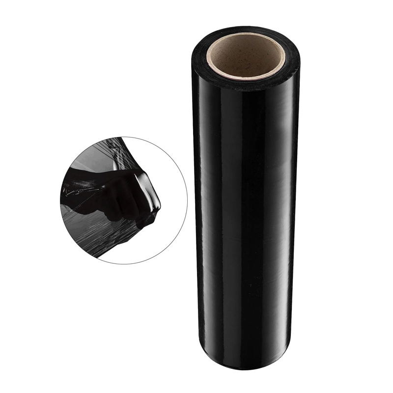ROLLO EMBALAJE FILM NEGRO PARA ENVOLVER 50CM 300 MTS NEGRO - 1