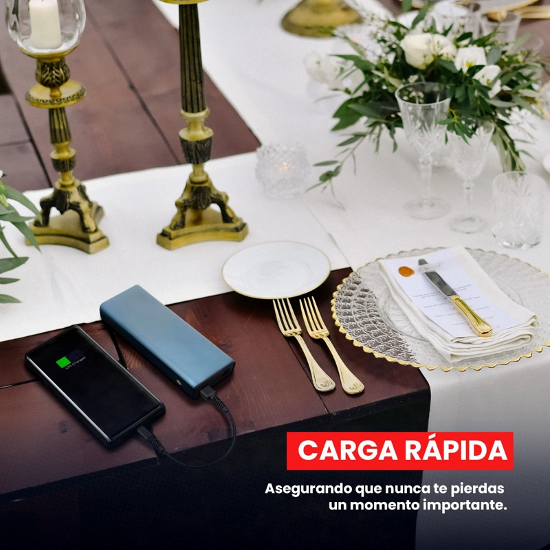 BATERIA EXTERNA POWER BANK 20.000MAH + TRIPODE CELULAR - 8