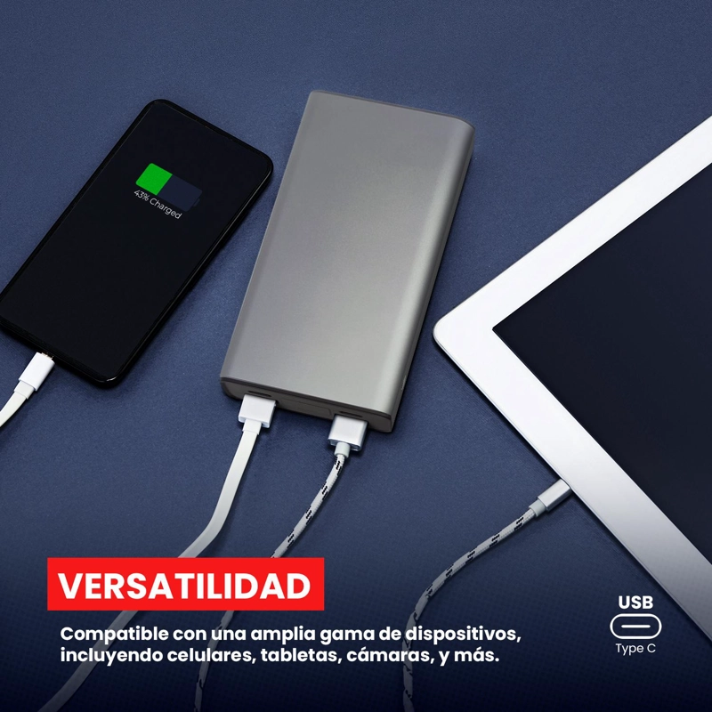 BATERIA EXTERNA POWER BANK 20.000MAH + TRIPODE CELULAR - 9