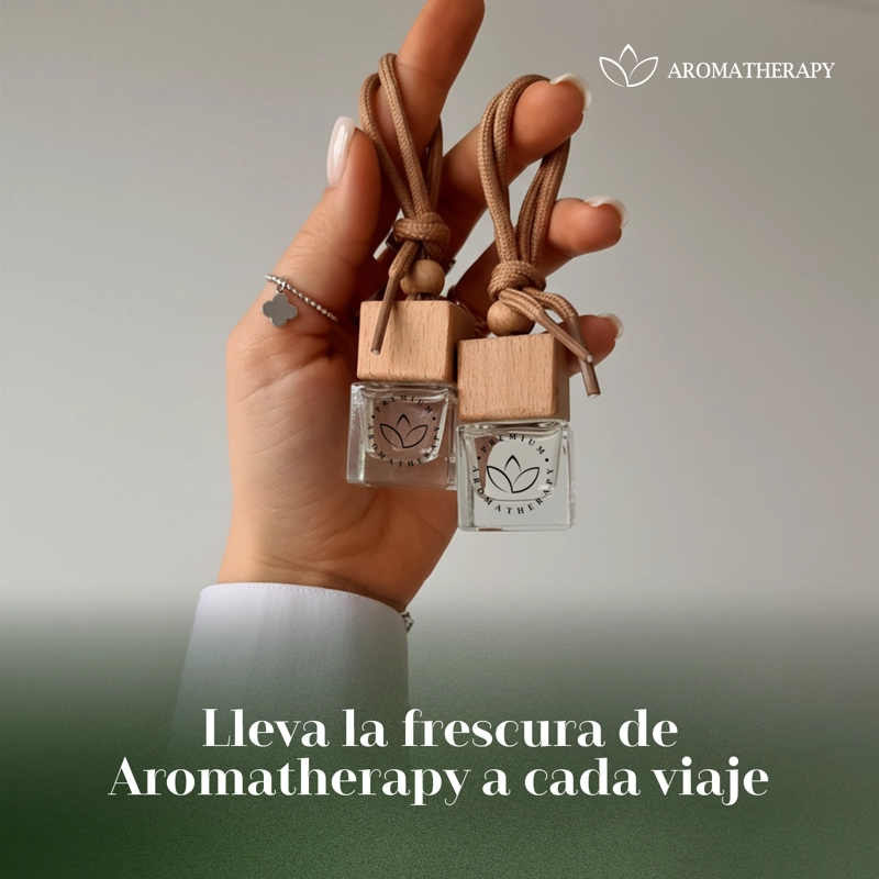 DIFUSOR DE AUTO AROMATHERAPY 8ML VERDE CLARO PULSO CITRICO - 9