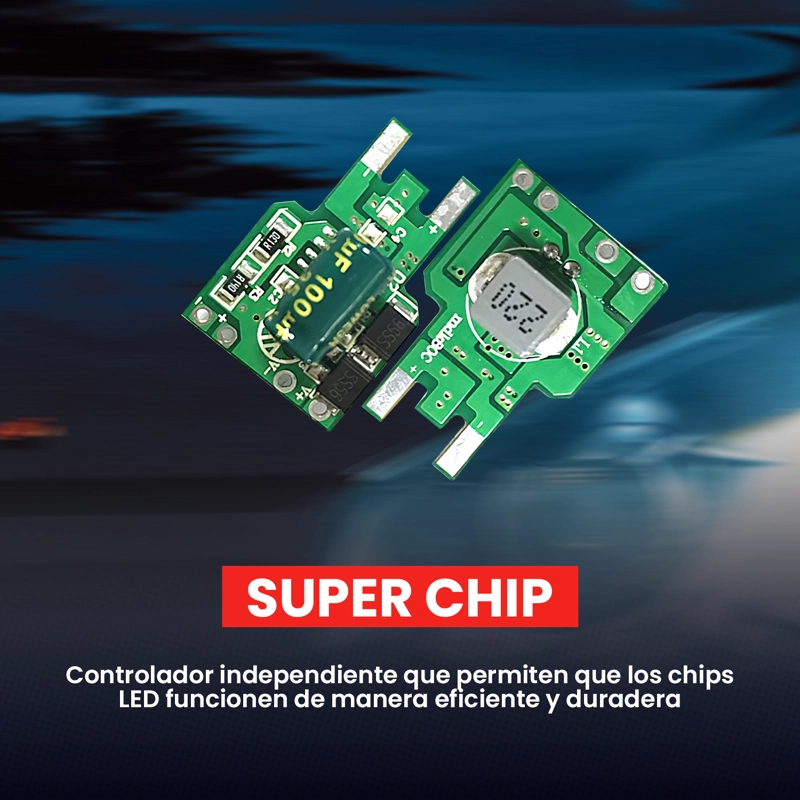 FOCO LED AUTO C6 MODELO LUZ SIMPLE H1 - 6