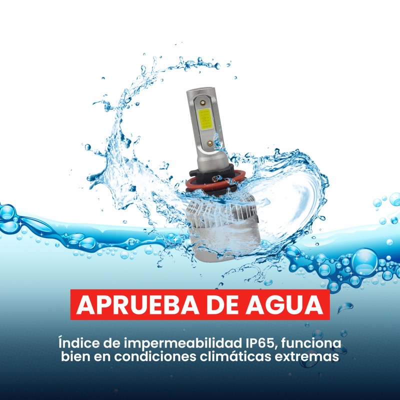 FOCO LED AUTO C6 MODELO LUZ SIMPLE 9006 - 9