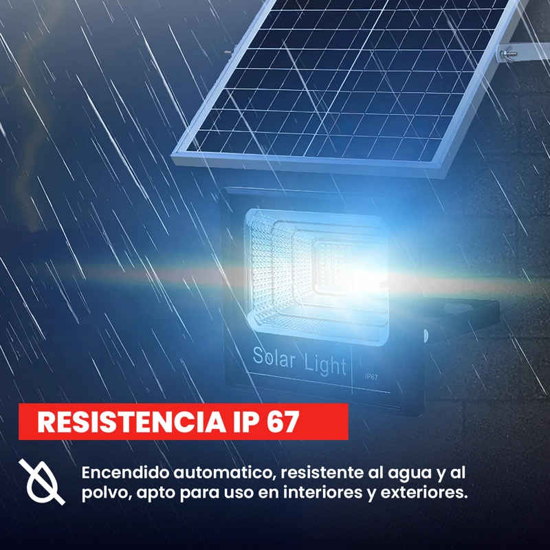 FOCO REFLECTOR SOLAR INTERIOR Y EXTERIOR 200W/P8-200 - 8