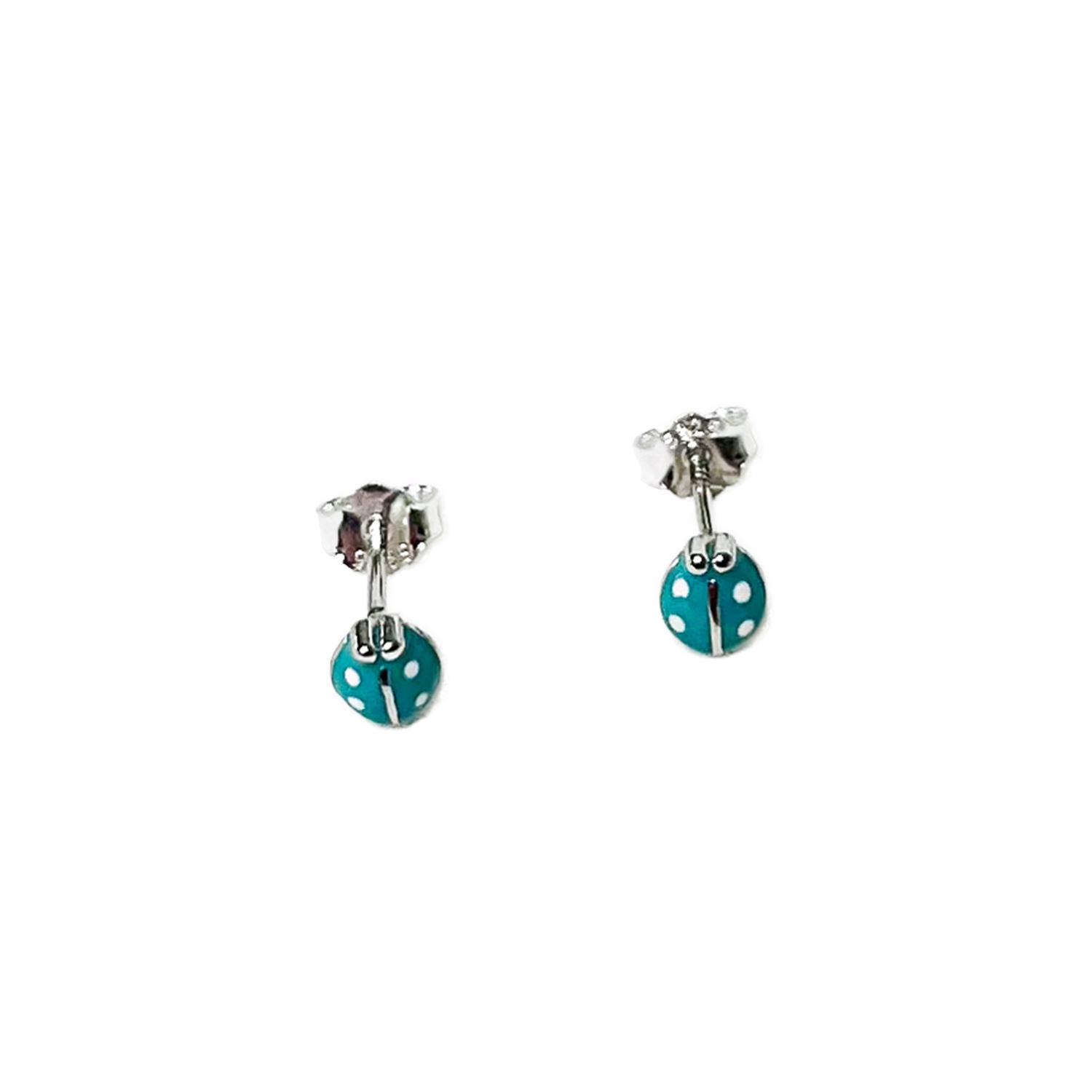 AROS AZUL ZAFIRA CHINITA PLATA 925 - 1