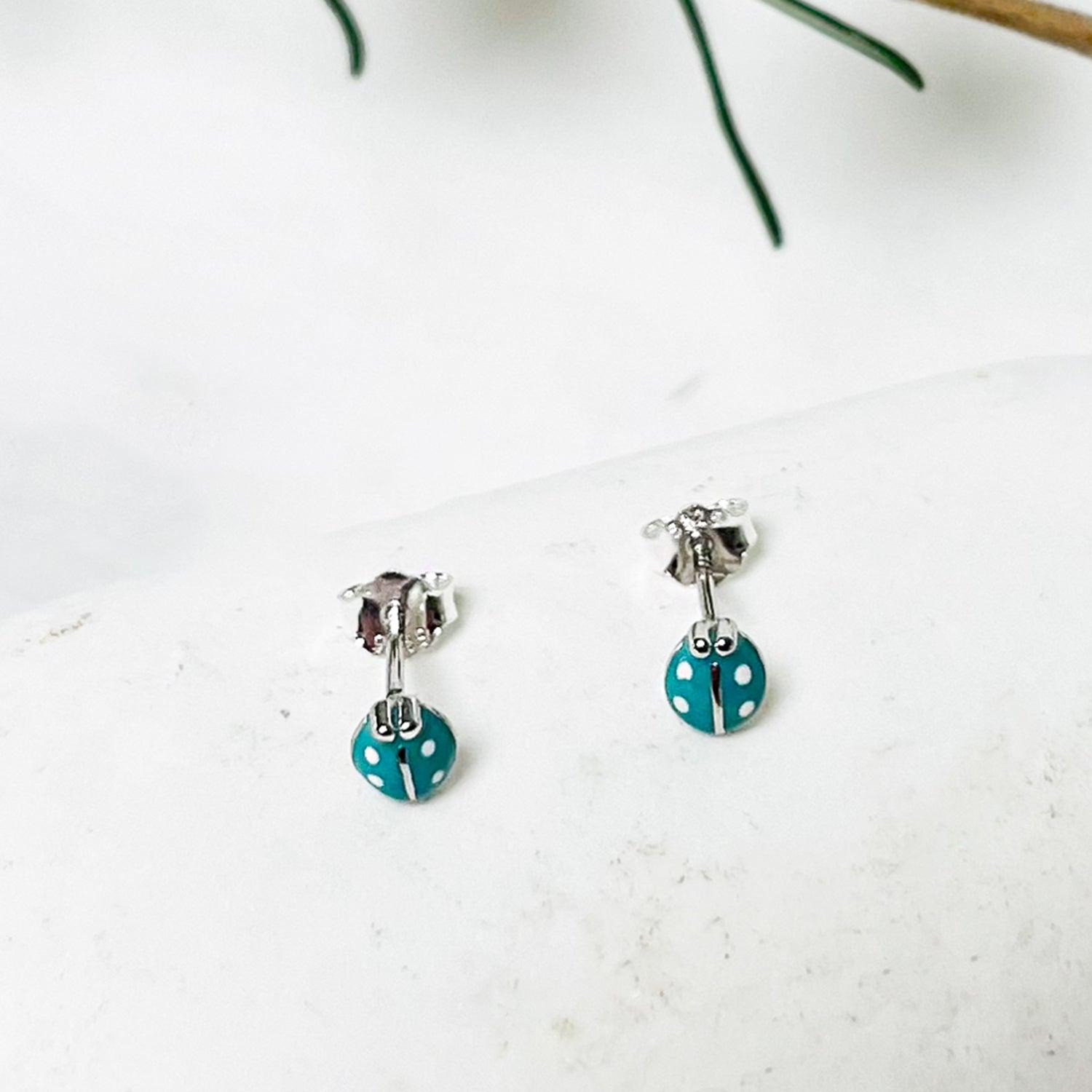 AROS AZUL ZAFIRA CHINITA PLATA 925 - 2