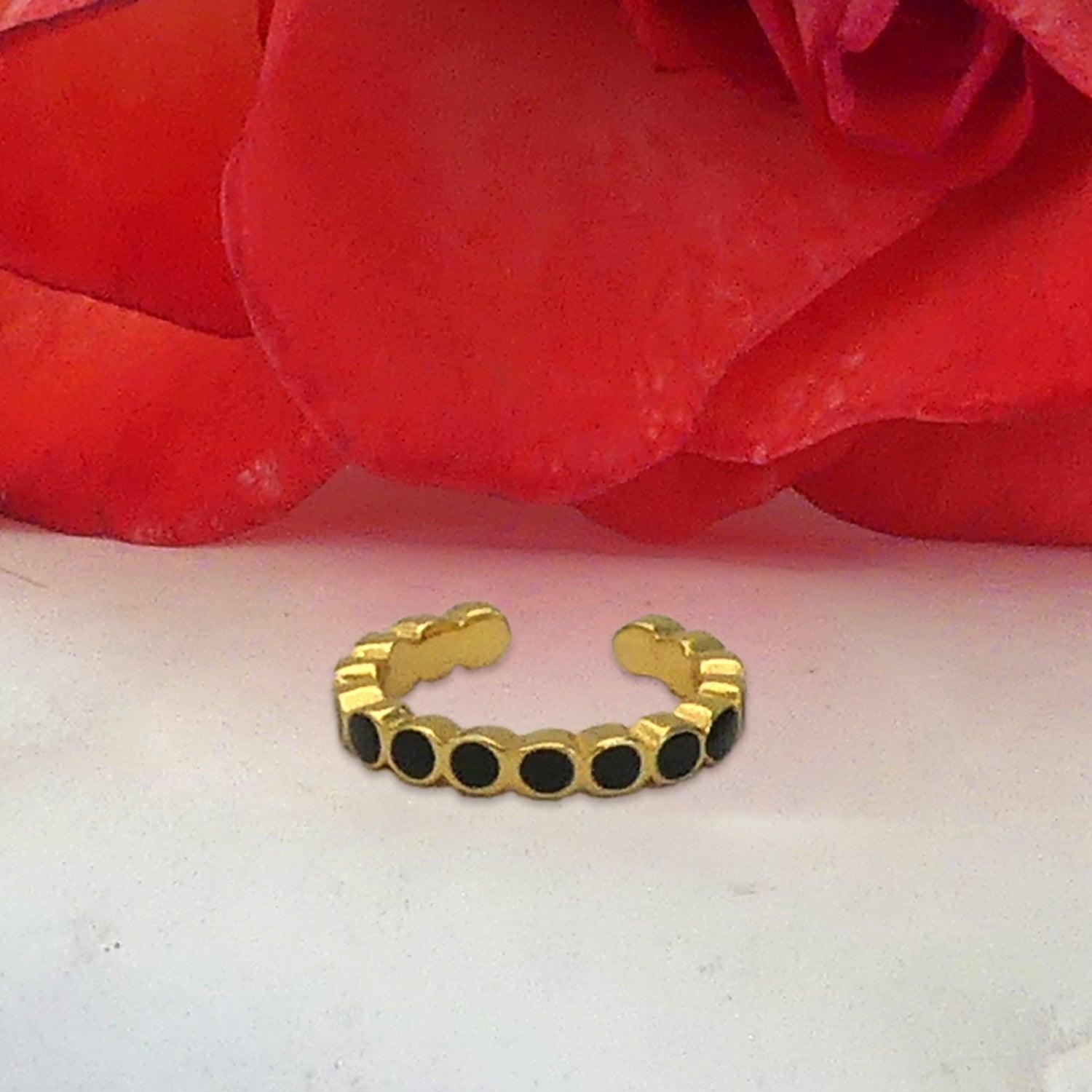 EARCUFF AZUL ZAFIRA GOLD NEGRO PLATA - 2