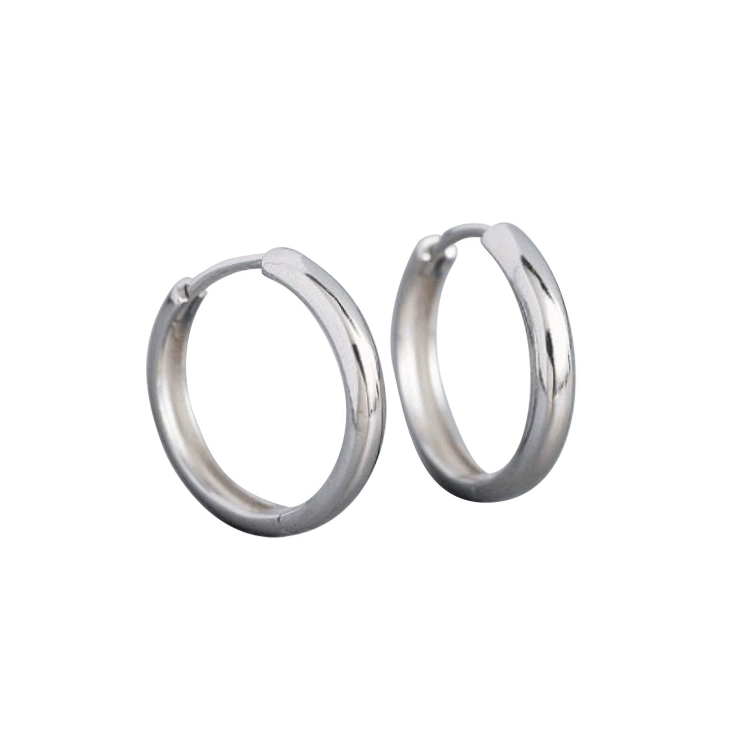 ARGOLLAS AZUL ZAFIRA CLASIC SILVER 20MM PLATA - 1