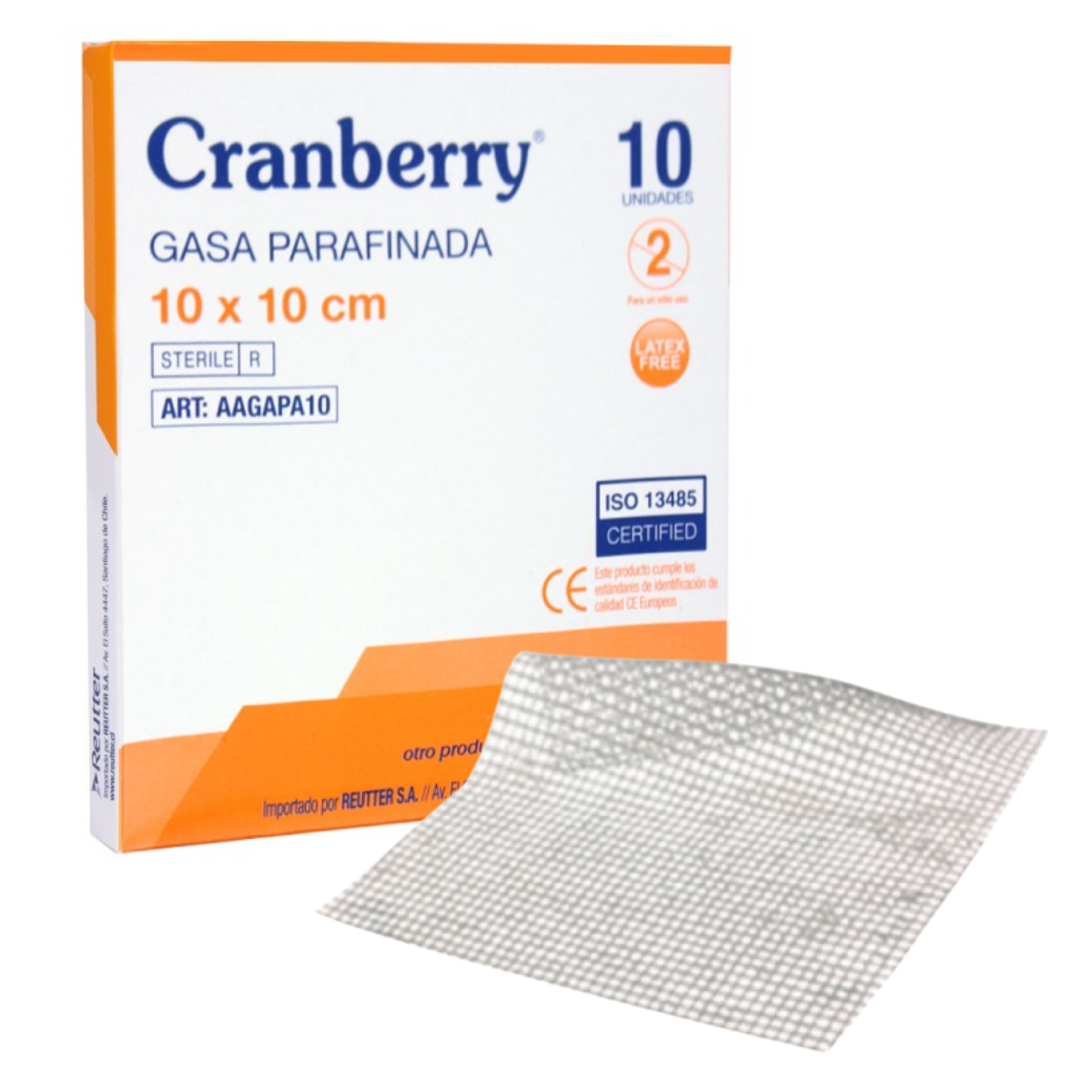 GASA PARAFINADA CRANBERRY DE 10CM X 10CM X 10U - 1