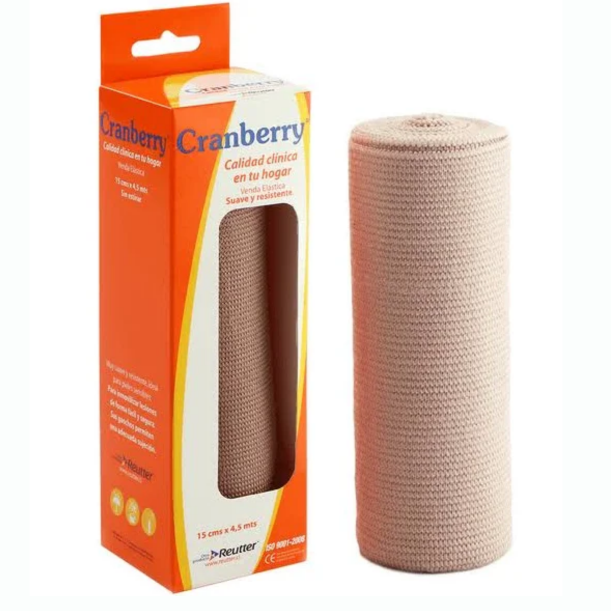 VENDA ELÁSTICA CRANBERRY 15 CM X 4.5 MTS UNIDAD - 1