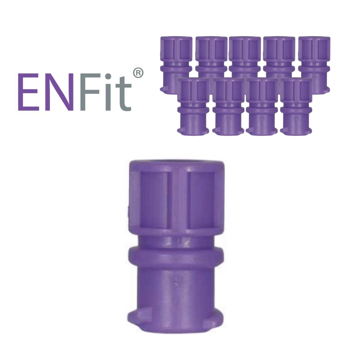 PACK 10 TAPA GBUK SONDA ENTERAL ENFIT HEMBRA - 1