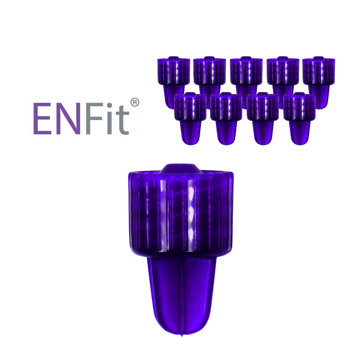 PACK 10 TAPAS MEDTEC JERINGA ENFIT ENTERAL ESTÉRILES - 1