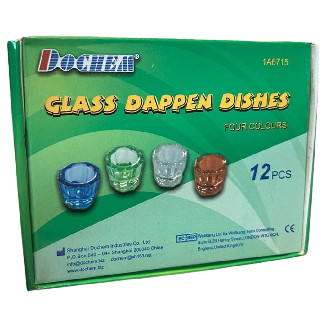 PACK 12 VASOS DE VIDRIO DAPPEN - MEZCLA DENTAL - 1