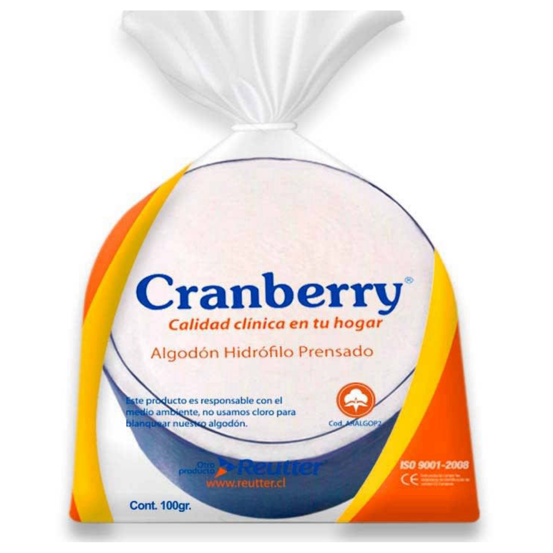 ALGODÓN HIDRÓFILO PRENSADO CRANBERRY 100 GR - 1