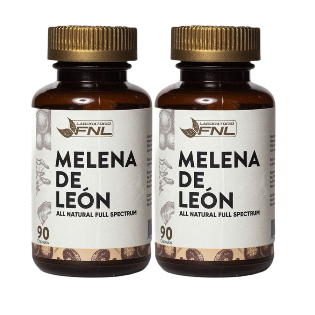 SUPLEMENTO ALIMENTICIO LABORATORIO FNL MELENA DE LEÓN 200MG 180 CÁPSULAS, 2 FRASCOS X 90 CAPS - 1
