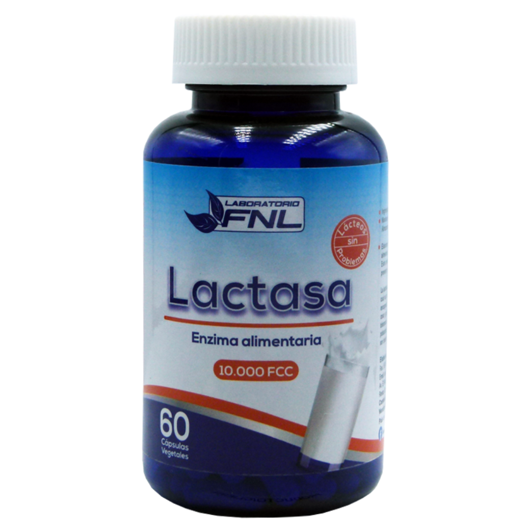 SUPLEMENTO ALIMENTICIO LABORATORIO FNL LACTASA 500MG 60 CÁPSULAS - 1