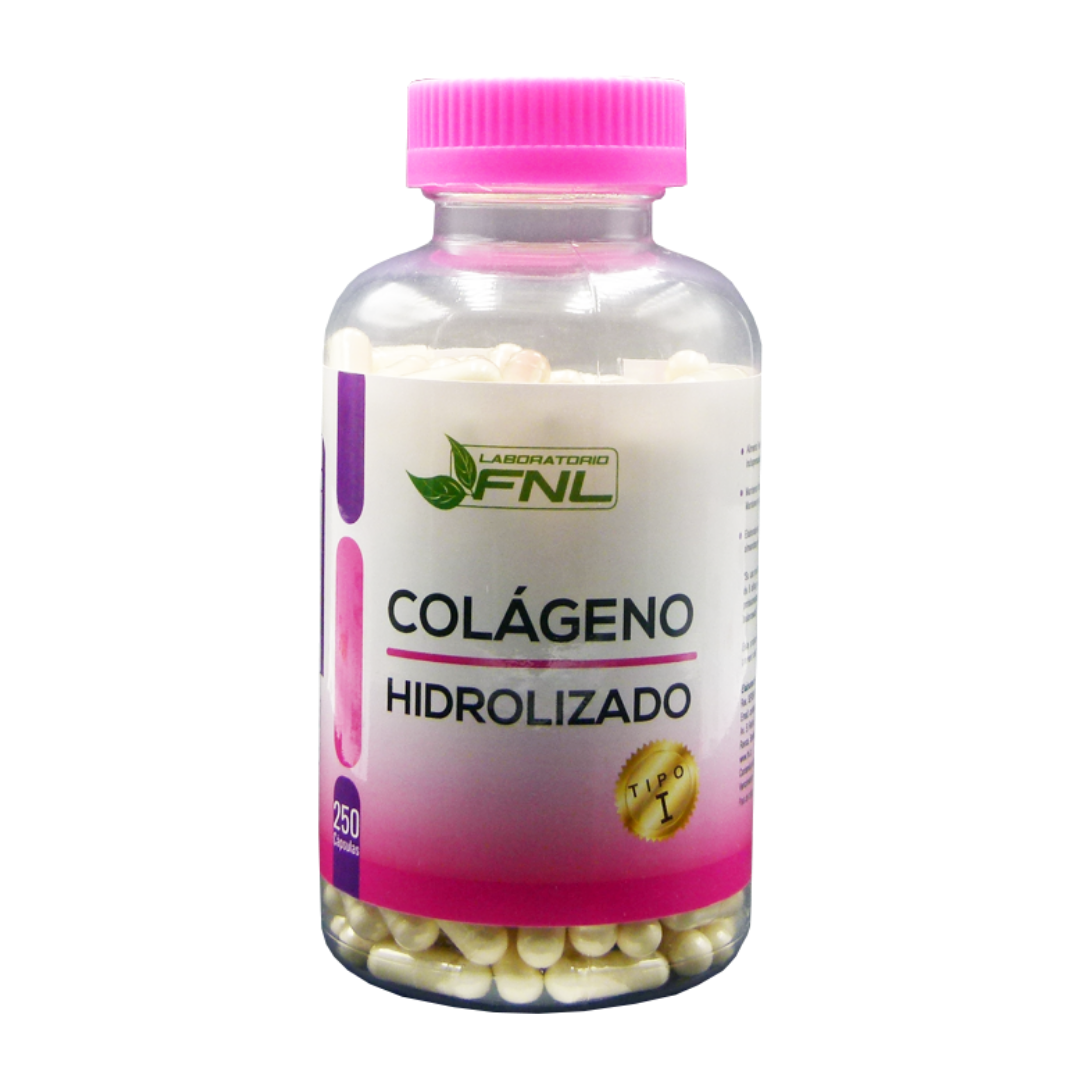 SUPLEMENTO ALIMENTICIO LABORATORIO FNL COLÁGENO HIDROLIZADO 350MG 250 CÁPSULAS - 1