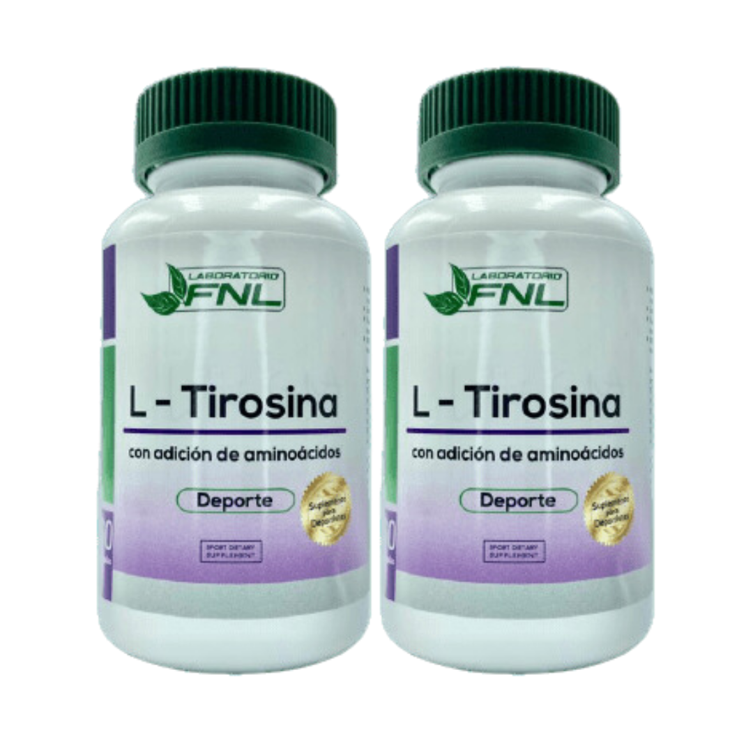 PACK 2 FRASCOS L-TIROSINA LABORATORIO 500 MG FNL CAPSULAS 60 UN - 1