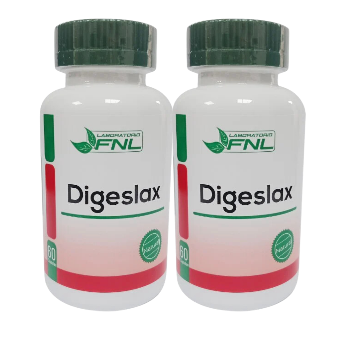 PACK 2 FRASCOS SUPLEMENTO LABORATORIO FNL DIGESLAX CAPSULAS 60 UN - 1