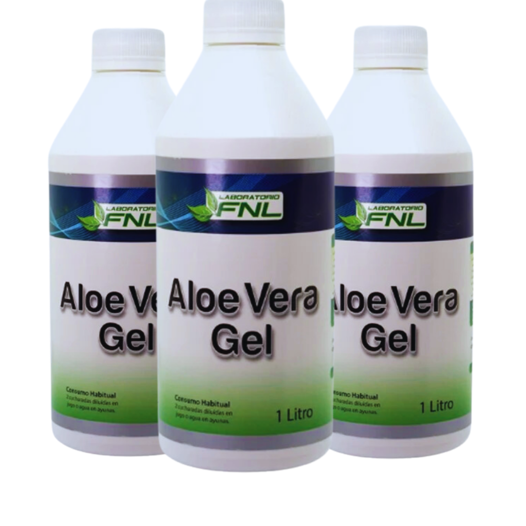 PACK 3 FRASCOS ALOE VERA LABORATORIO FNL GEL 1000 ML - 1