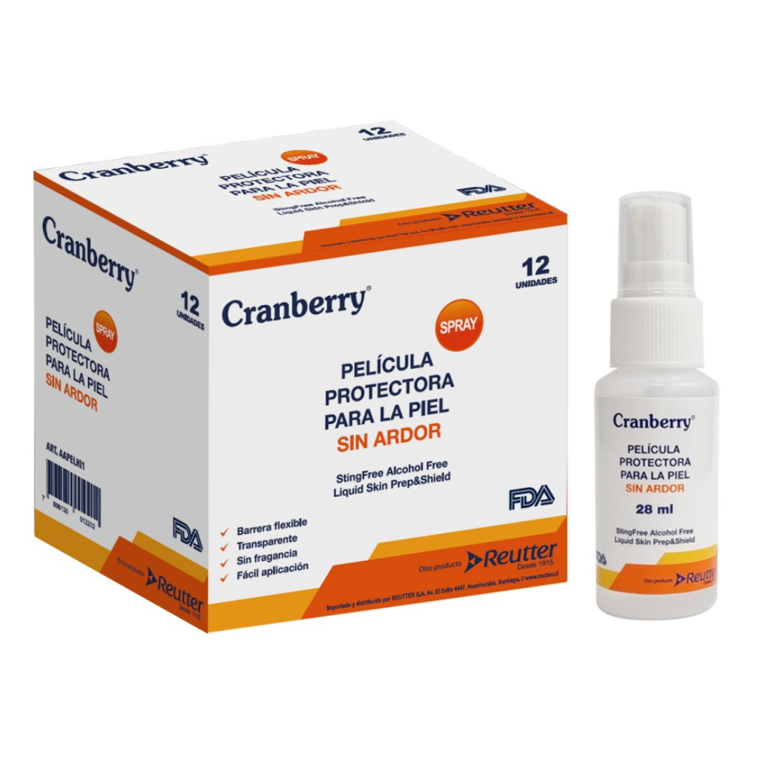 SPRAY PROTECTOR PARA PIEL SIN ARDOR 28ML CRANBERRY - 1