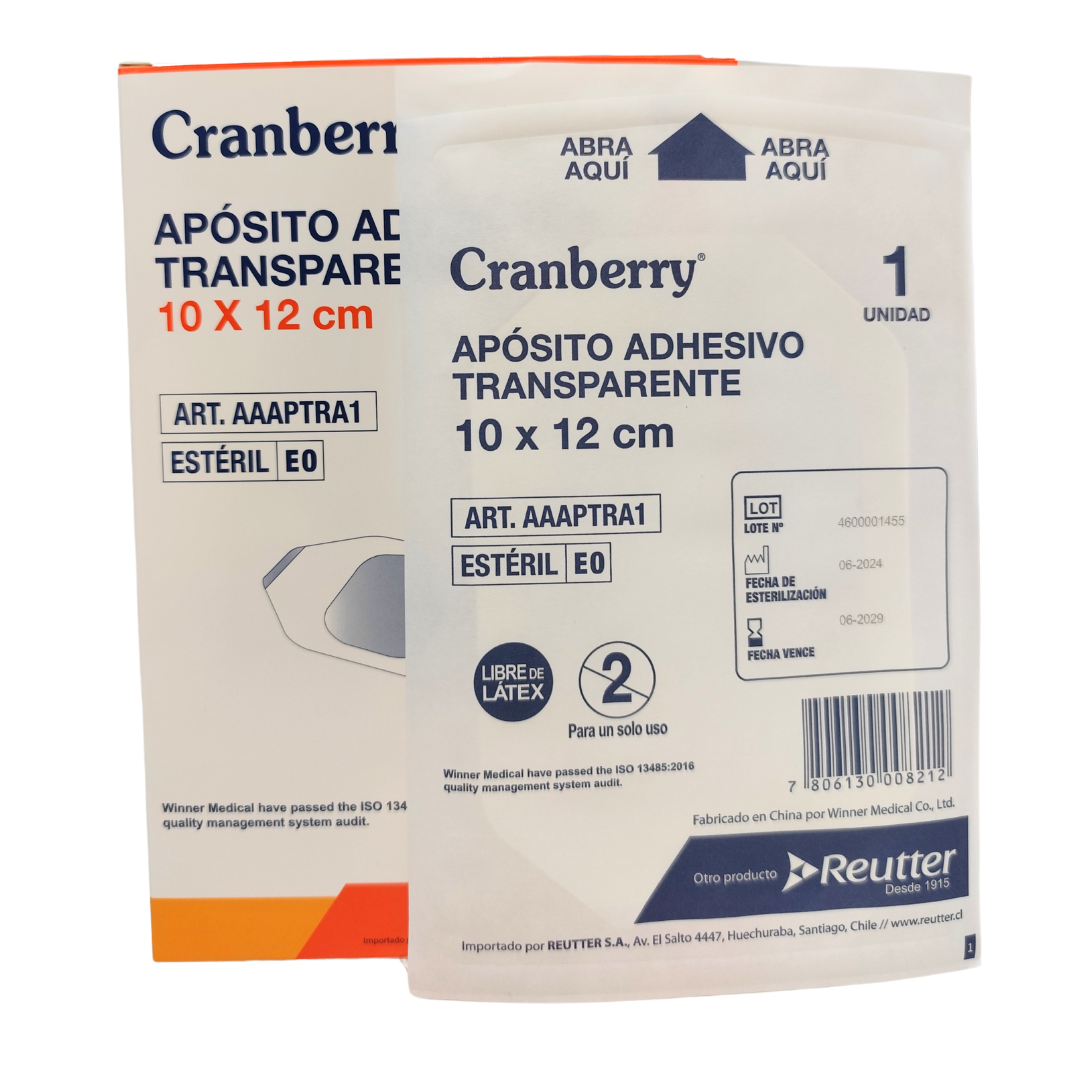 APÓSITO ADHESIVO TRANSPARENTE 10X12CM - PACK 10 UNIDADES - 1