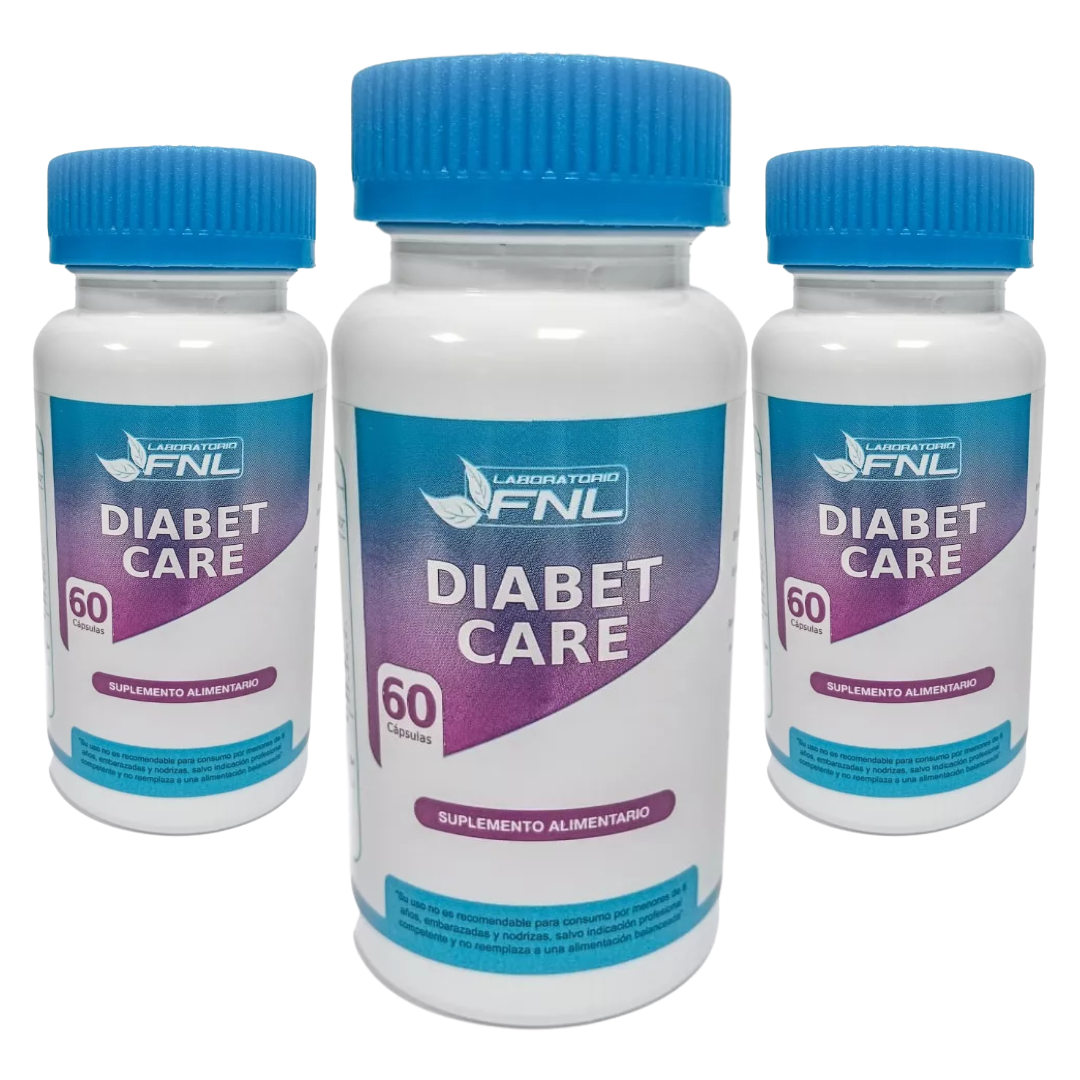 DIABET CARE 530MG 180 CÁPSULAS FNL PACK 3 FRASCOS - 1