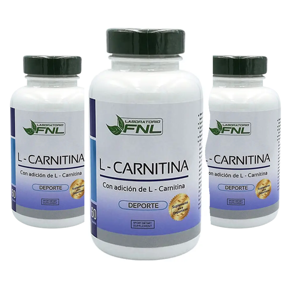 L-CARNITINA 150MG 180 CÁPSULAS FNL PACK 3 FRASCOS - 1