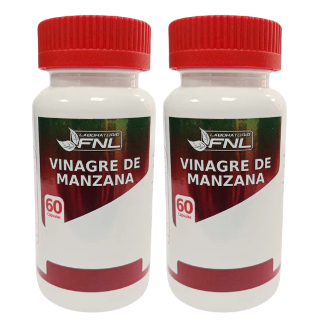 VINAGRE DE MANZANA 650MG 120 CÁSULAS FNL PACK 2 FRASCOS - 1