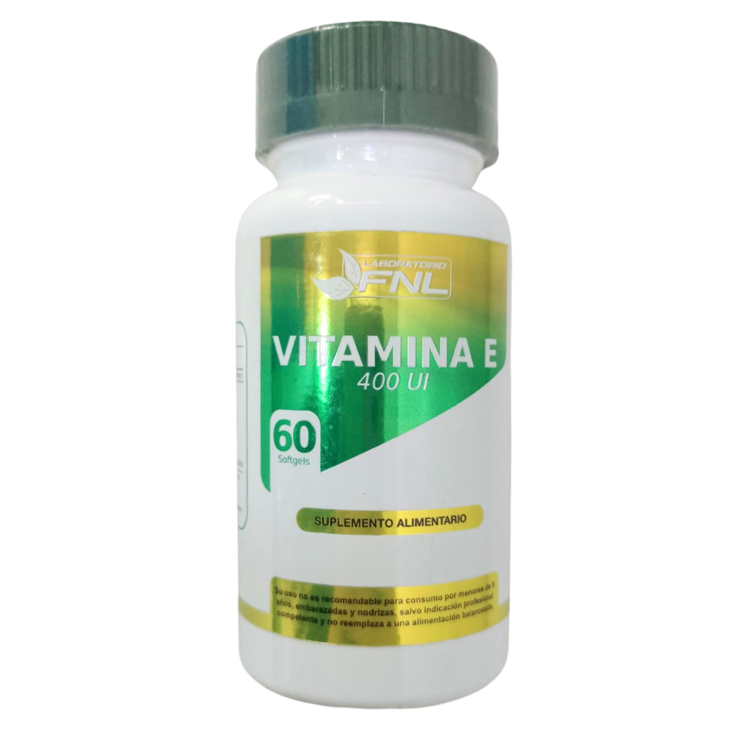VITAMINA E 400 UI 60 CÁPSULAS FNL - 1