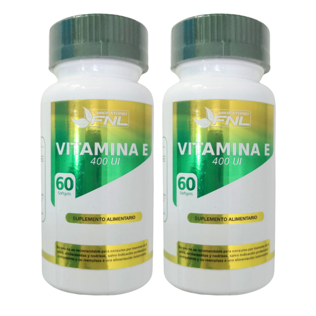 VITAMINA E 400 UI 120 CÁPSULAS FNL PACK 2 FRASCOS - 1