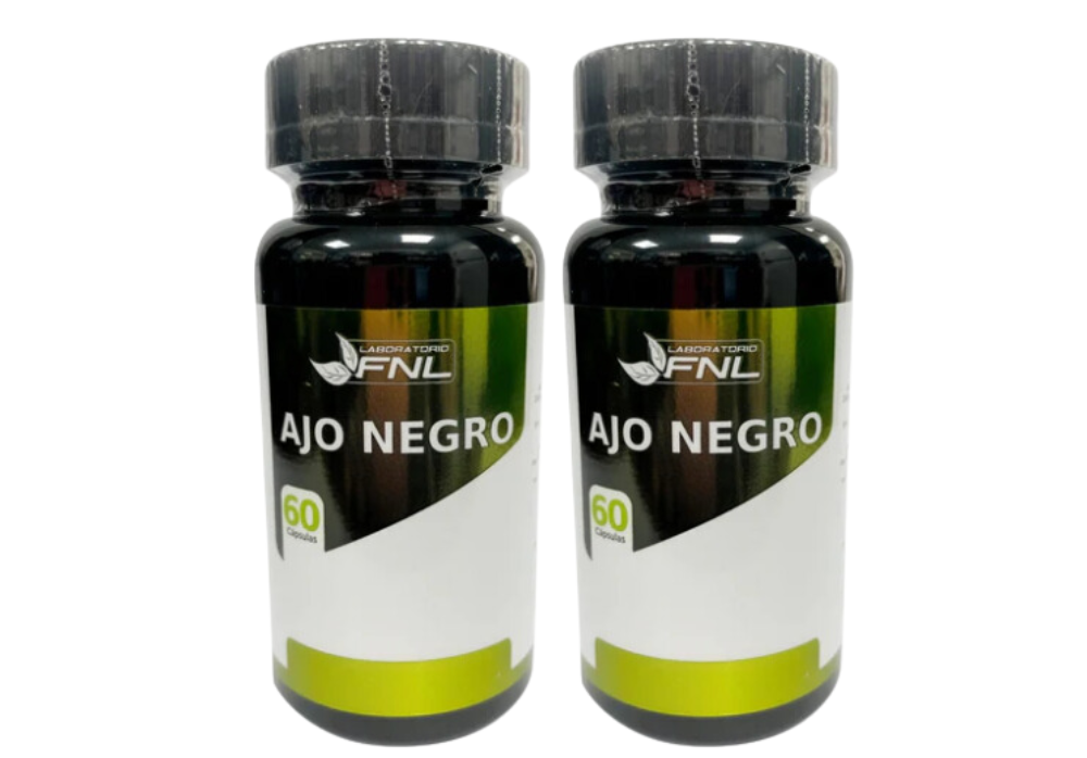 AJO NEGRO 500MG 120 CAPSULAS FNL PACK 2 FRASCOS - 1